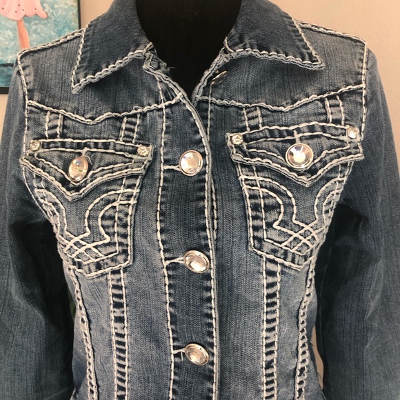 LA Idol USA denim jacket - Picture 2 of 8